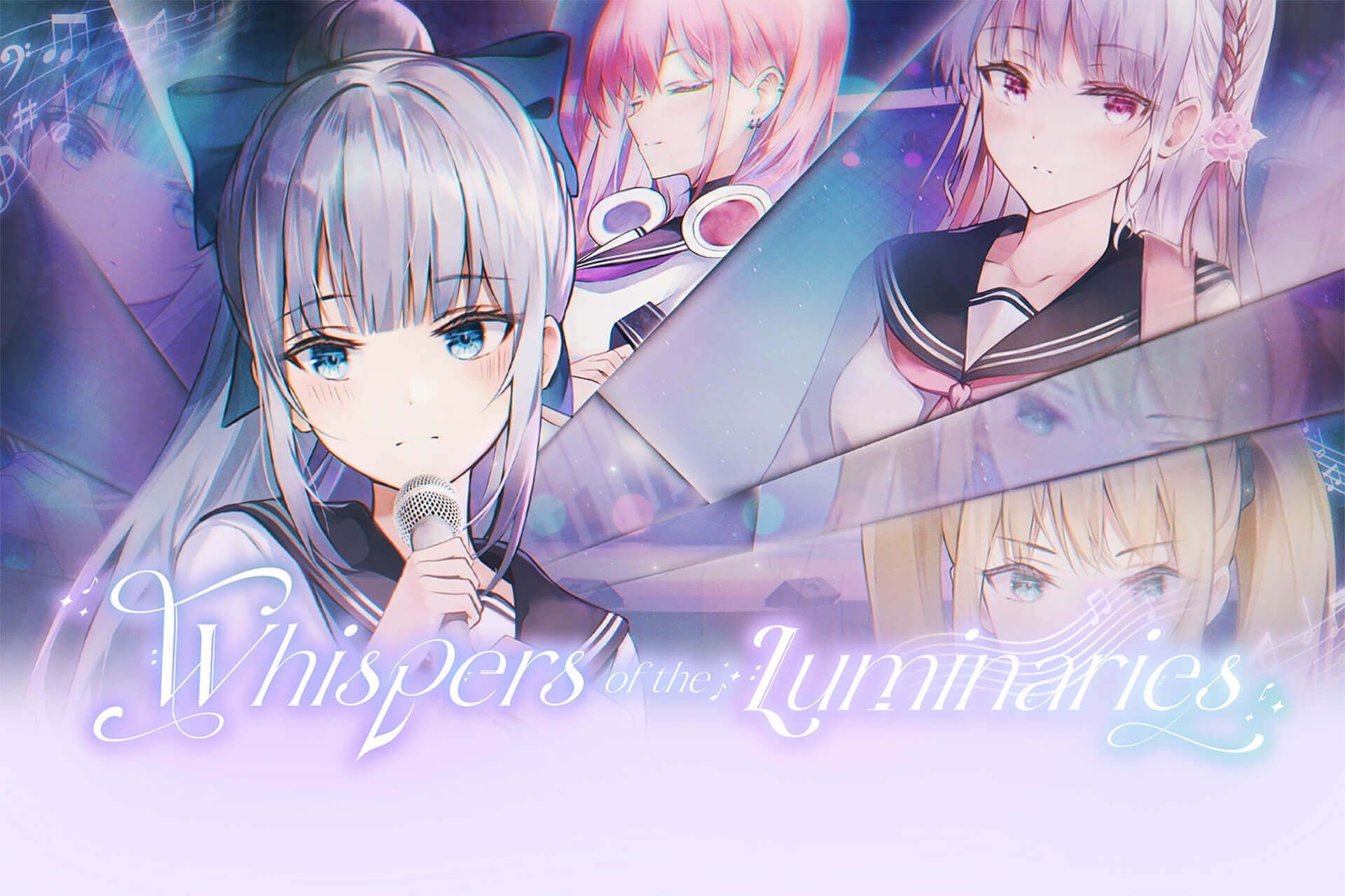 Whispers of the Luminaries mystery visual novel banner